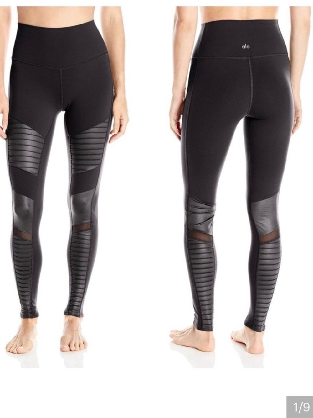 Alo Yoga Glossy High Waist Moto Leggings.